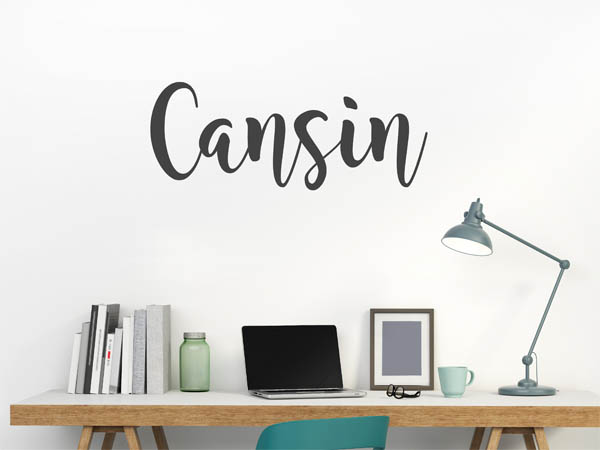 Wandtattoo Cansin in Handschrift