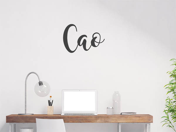 Wandtattoo Cao in Handschrift