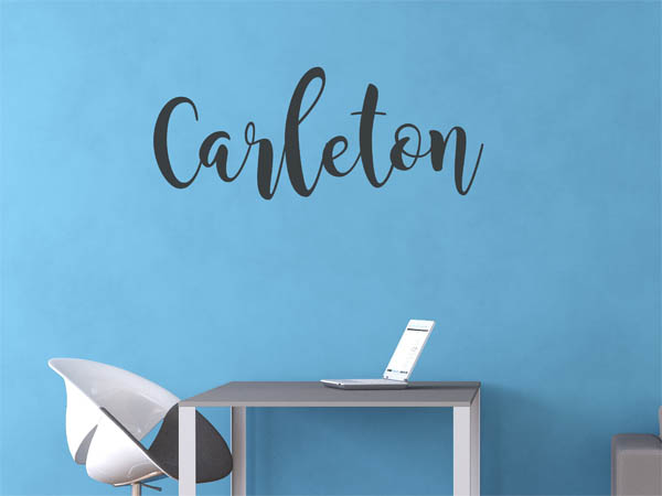 Wandtattoo Carleton in Handschrift