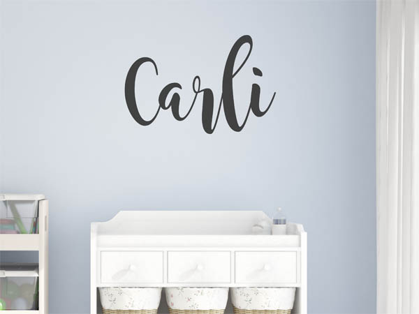 Wandtattoo Carli in Handschrift