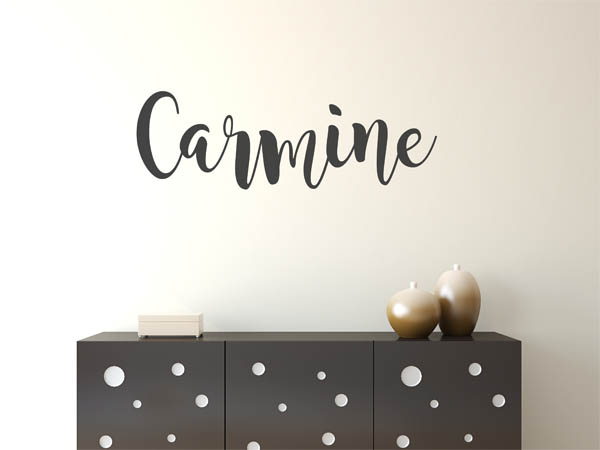Wandtattoo Carmine in Handschrift