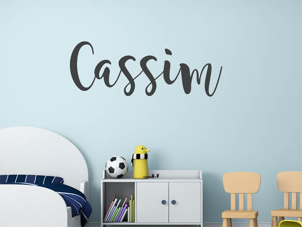 Wandtattoo Cassim in Handschrift