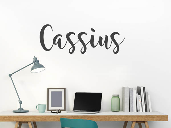 Wandtattoo Cassius in Handschrift