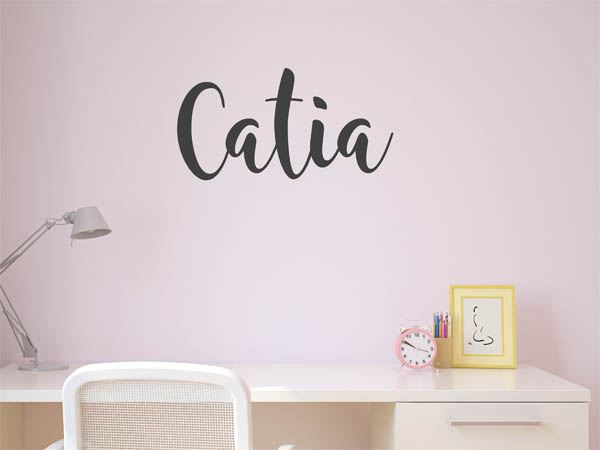 Wandtattoo Catia in Handschrift