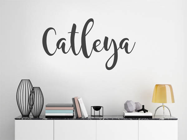 Wandtattoo Catleya in Handschrift