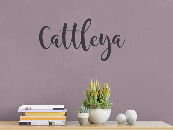 Wandtattoo Cattleya in Handschrift