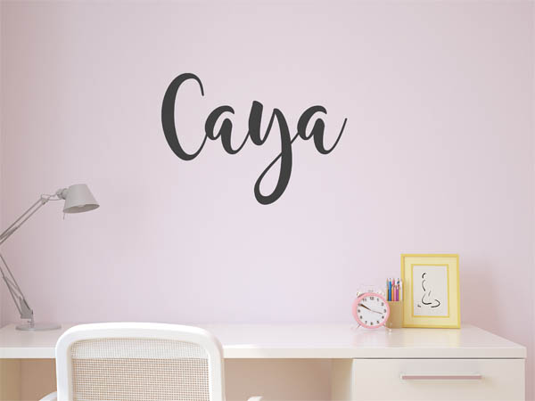 Wandtattoo Caya in Handschrift
