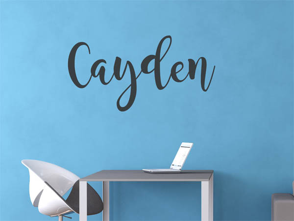 Wandtattoo Cayden in Handschrift