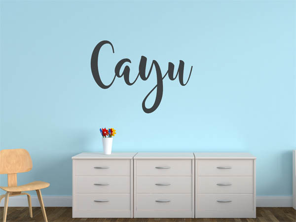 Wandtattoo Cayu in Handschrift