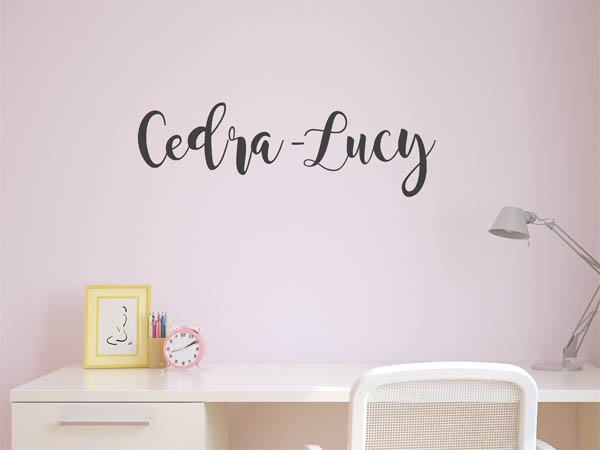 Wandtattoo Cedra-Lucy in Handschrift