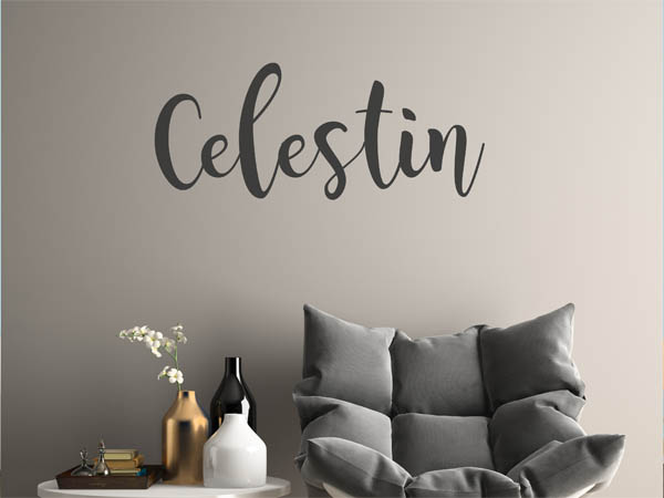 Wandtattoo Celestin in Handschrift