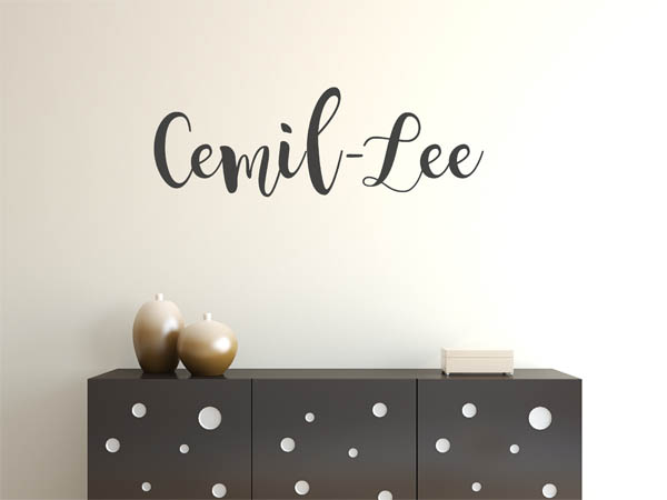 Wandtattoo Cemil-Lee in Handschrift
