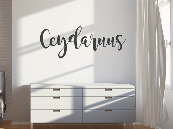 Wandtattoo Ceydaruus in Handschrift