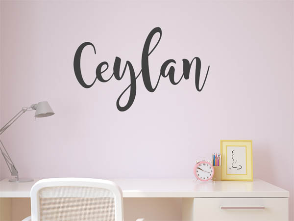 Wandtattoo Ceylan in Handschrift