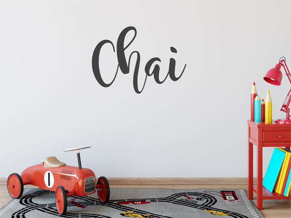 Wandtattoo Chai in Handschrift