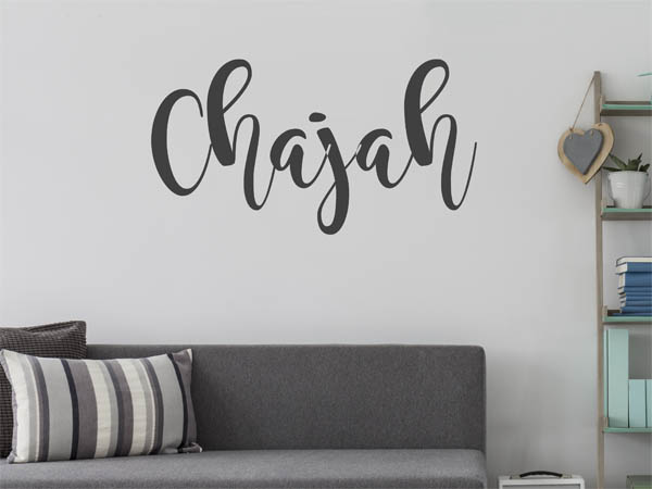 Wandtattoo Chajah in Handschrift