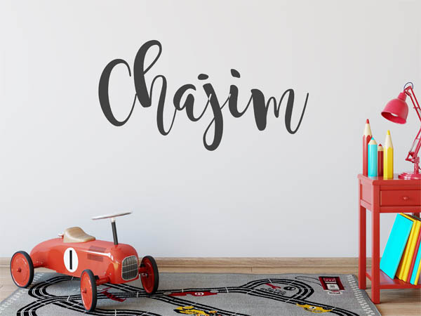 Wandtattoo Chajim in Handschrift