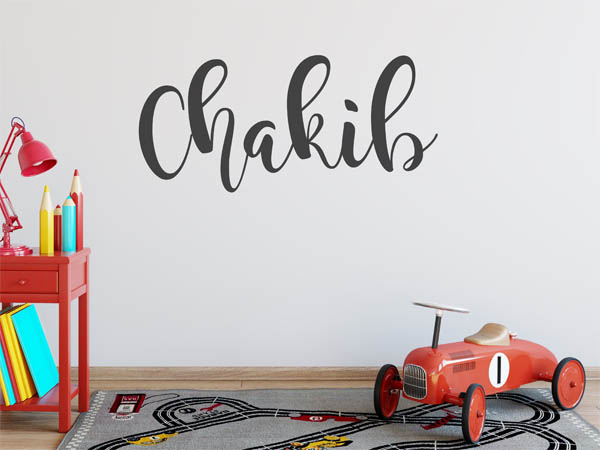 Wandtattoo Chakib in Handschrift