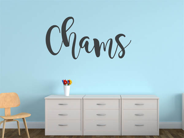 Wandtattoo Chams in Handschrift