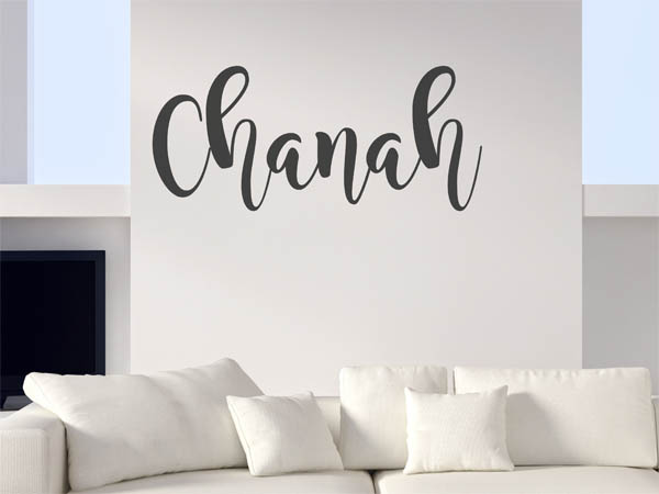 Wandtattoo Chanah in Handschrift
