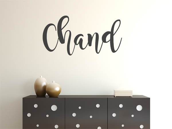 Wandtattoo Chand in Handschrift