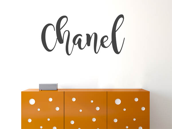 Wandtattoo Chanel in Handschrift