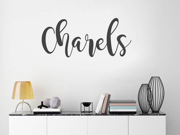 Wandtattoo Charels in Handschrift