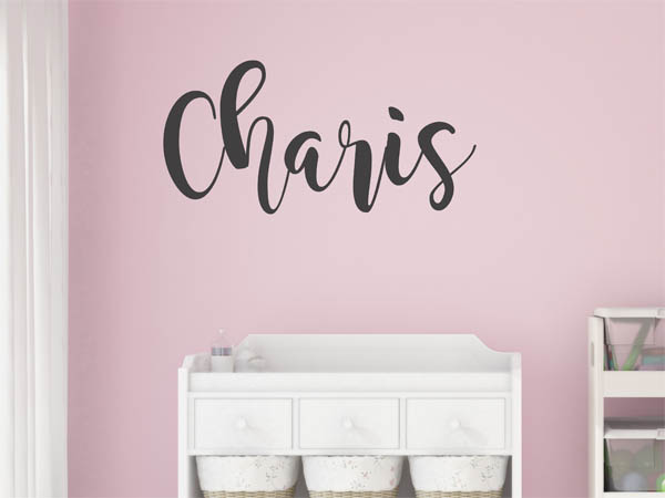 Wandtattoo Charis in Handschrift