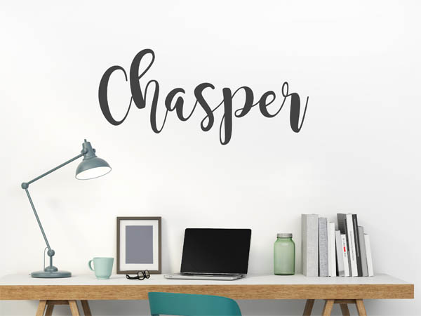 Wandtattoo Chasper in Handschrift