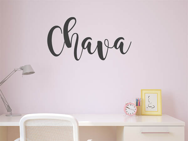 Wandtattoo Chava in Handschrift