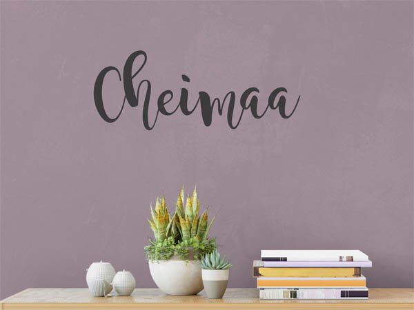 Wandtattoo Cheimaa in Handschrift
