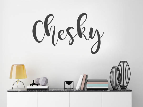 Wandtattoo Chesky in Handschrift