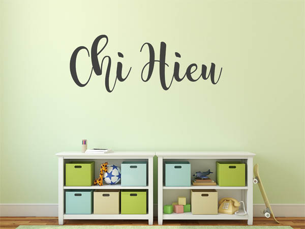 Wandtattoo Chi Hieu in Handschrift