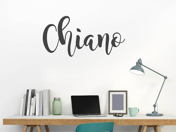 Wandtattoo Chiano in Handschrift