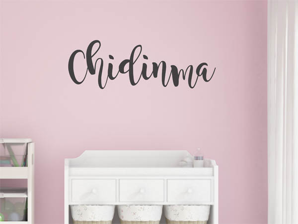 Wandtattoo Chidinma in Handschrift