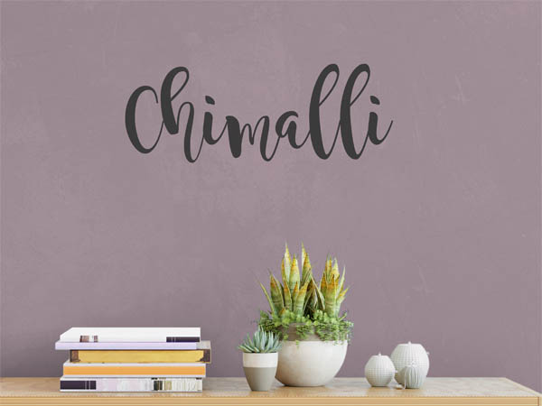 Wandtattoo Chimalli in Handschrift
