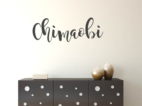 Wandtattoo Chimaobi in Handschrift