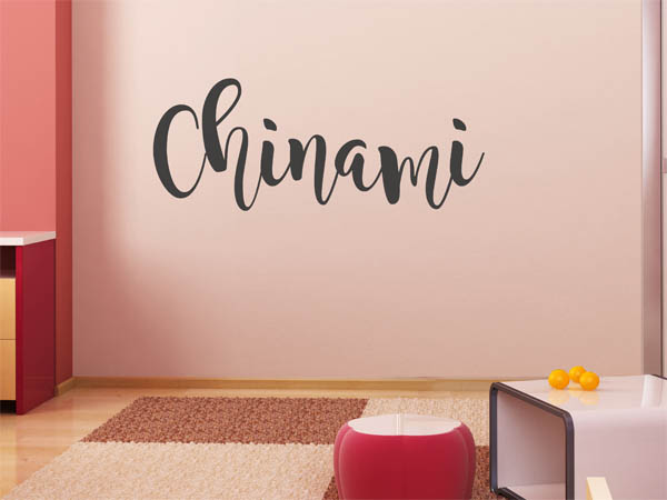 Wandtattoo Chinami in Handschrift
