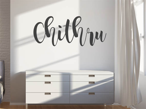 Wandtattoo Chithru in Handschrift