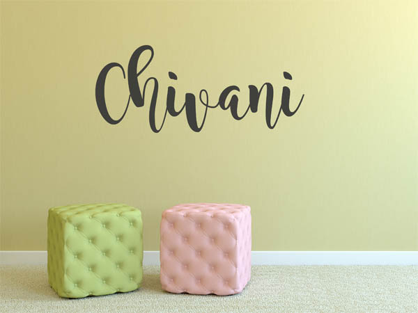 Wandtattoo Chivani in Handschrift