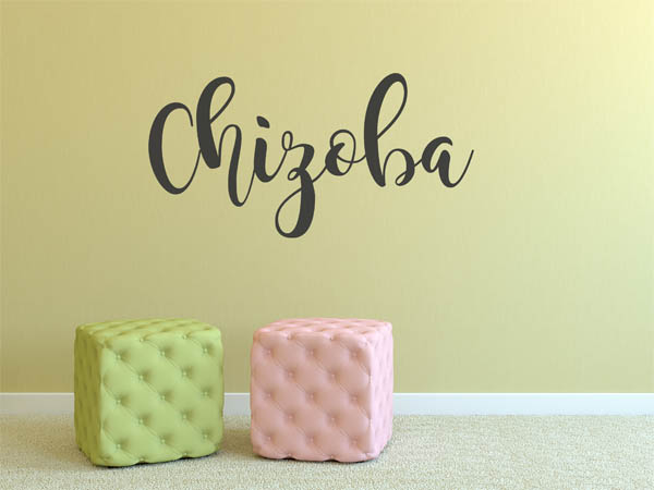 Wandtattoo Chizoba in Handschrift