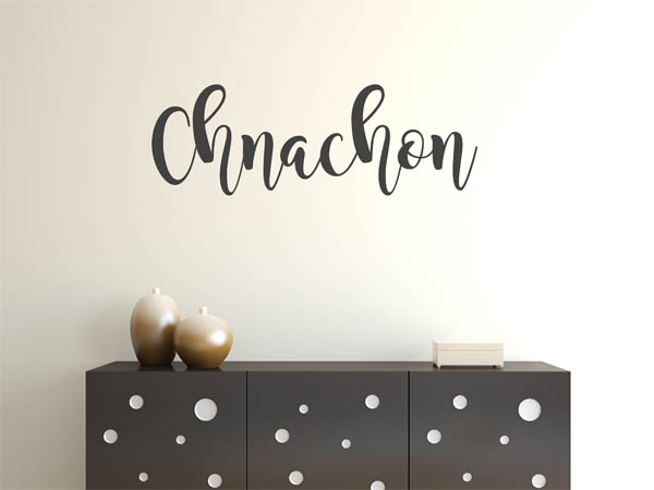 Wandtattoo Chnachon in Handschrift