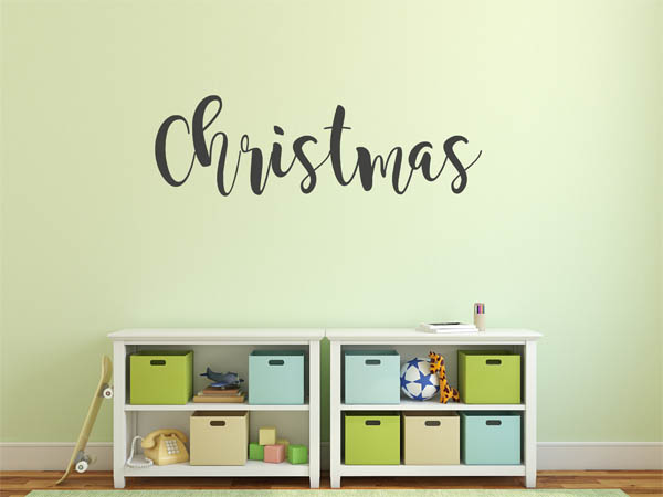Wandtattoo Christmas in Handschrift