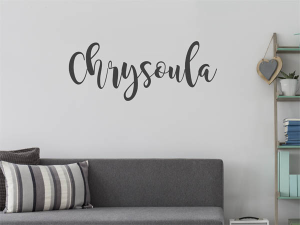 Wandtattoo Chrysoula in Handschrift