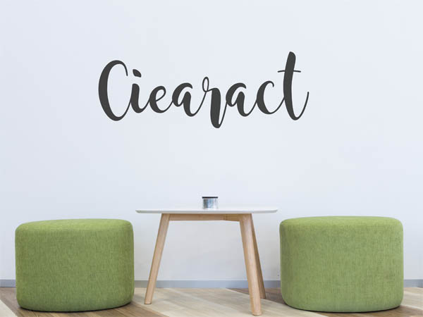 Wandtattoo Ciearact in Handschrift