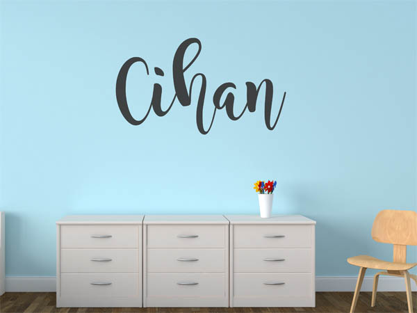 Wandtattoo Cihan in Handschrift