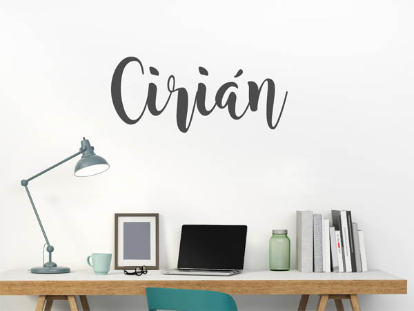 Wandtattoo Cirián in Handschrift