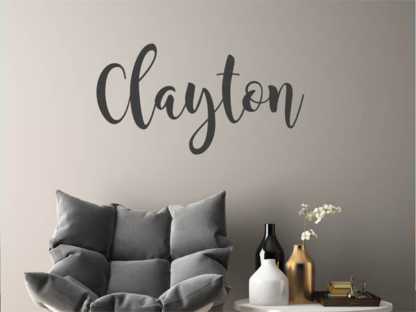 Wandtattoo Clayton in Handschrift