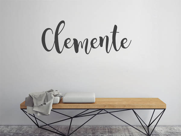 Wandtattoo Clemente in Handschrift