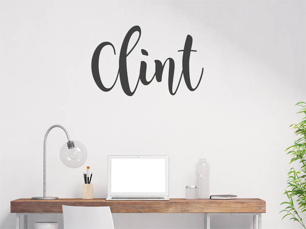 Wandtattoo Clint in Handschrift